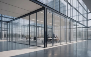 Pareti divisorie in vetro