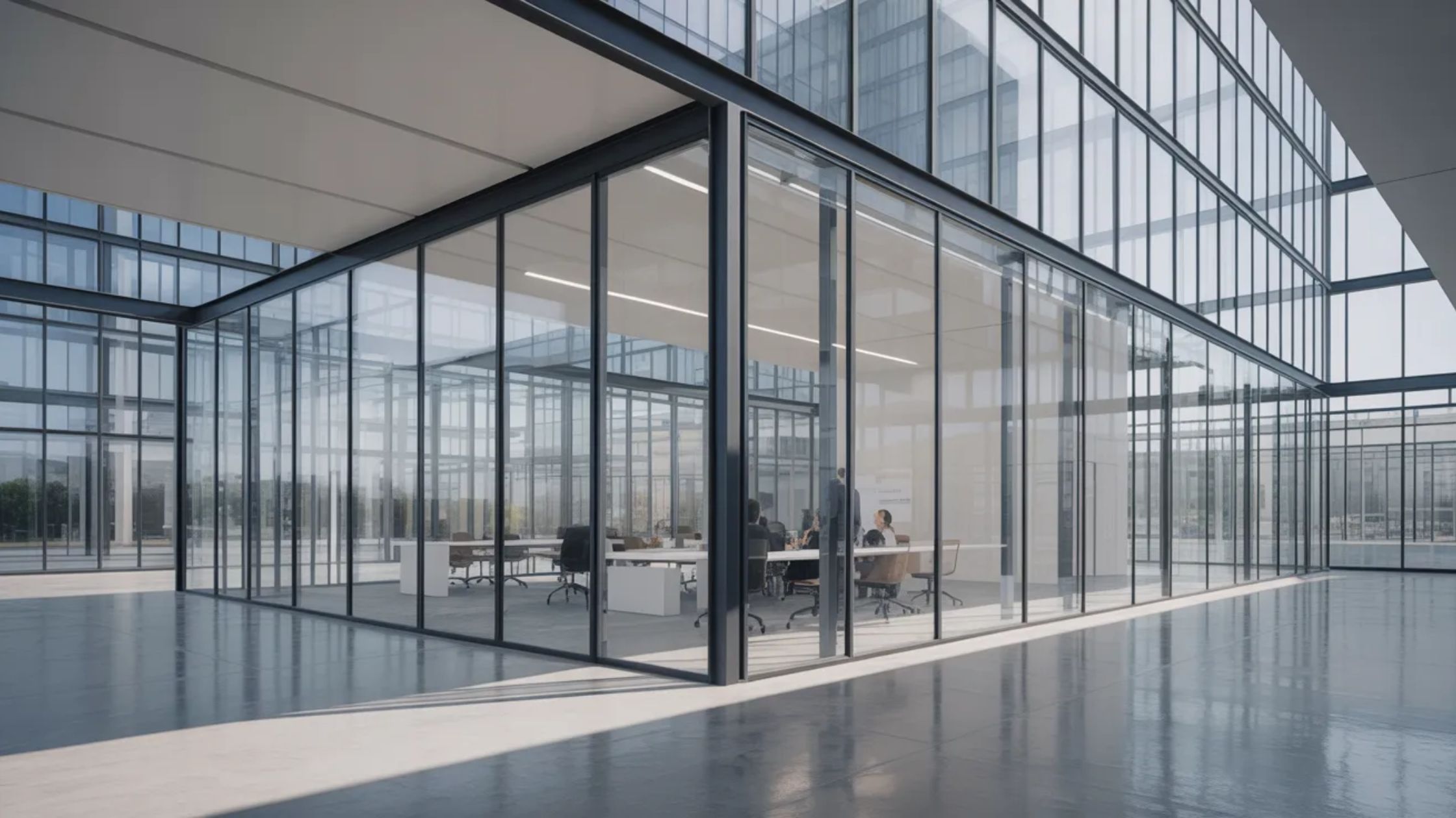 Pareti divisorie in vetro